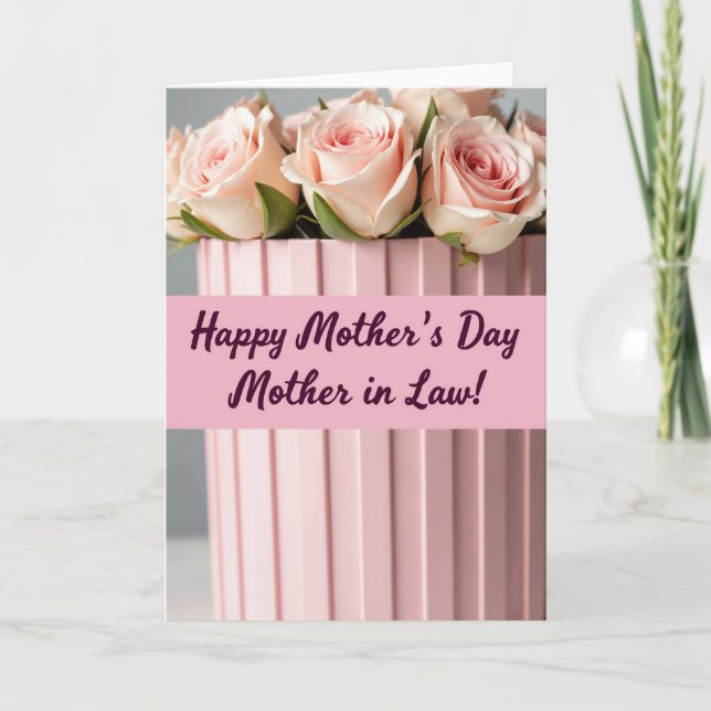 Sweetest Mum Pink Blossom Card (Front)