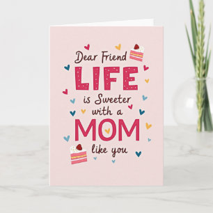 Sweetest Mum Polka Dot Card