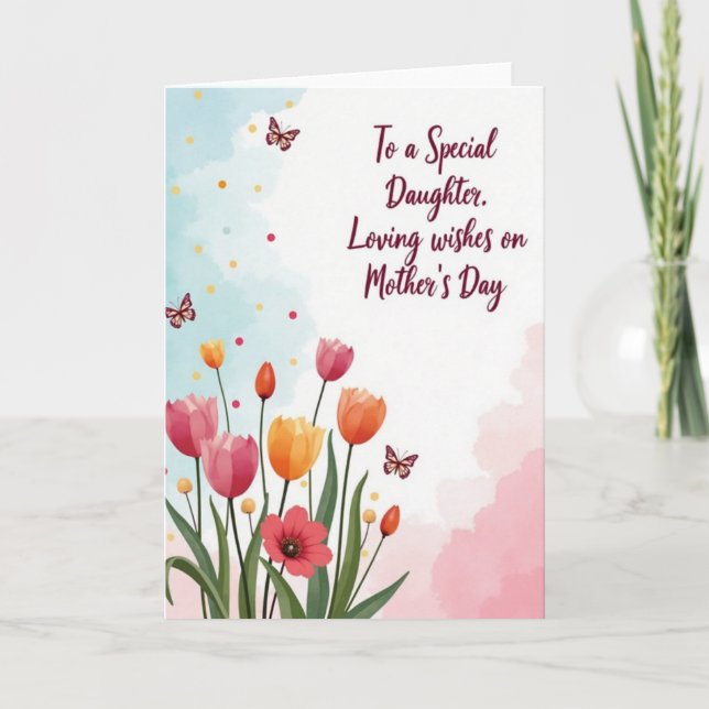 Sweetest Mum Spring Card (Front)