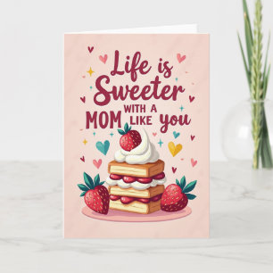 Sweetest Mum Strawberry Card
