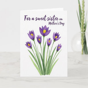 Sweetest Mum Watercolor Card