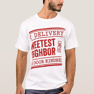 Sweetest Neighbour Candy Delivery Stamp T-Shirt