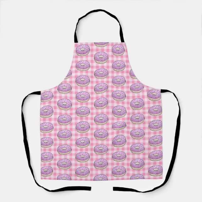 Sweetest Pink Doughnuts Apron (Front)