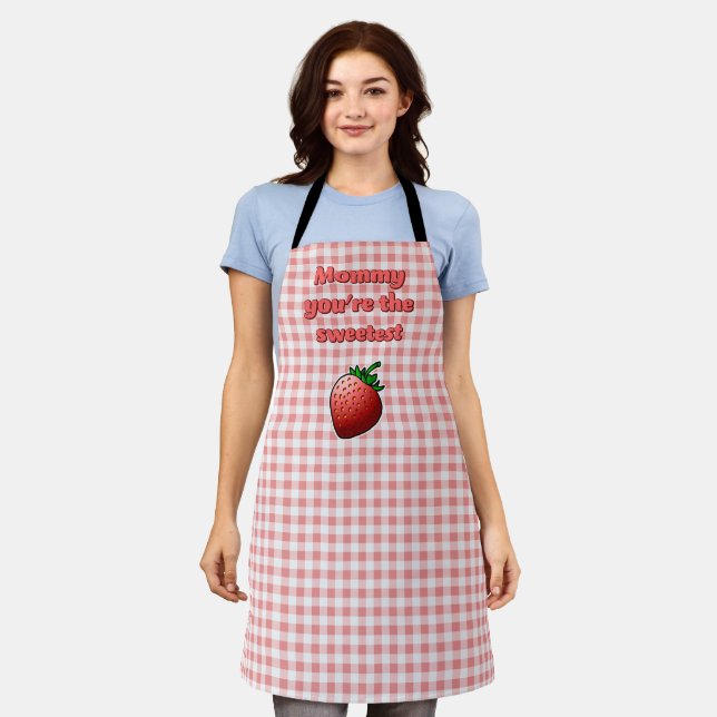 Sweetest Red Strawberry Apron (Worn)