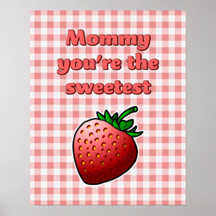 Sweetest Red Strawberry Poster