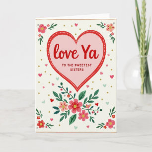Sweetest Sisters Love Ya Card