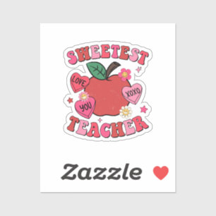 Sweetest Teacher Valentines Day Hearts