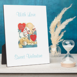 Sweetest Vintage Valentine Puppy Plaque