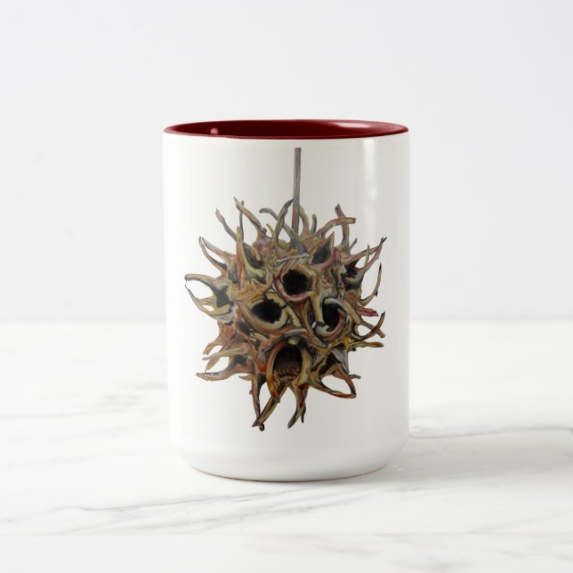 Sweetgum pod 2-tone 15 oz. mug (1 of 4) (Center)