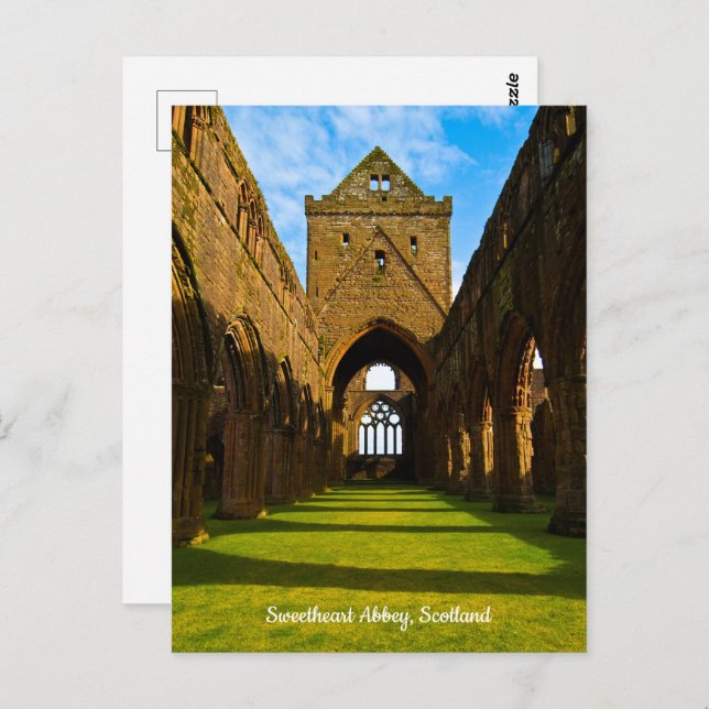 Sweetheart Abbey, Scotland Postcard (Front/Back)