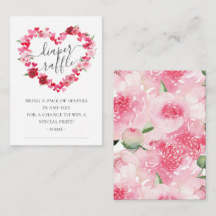 Sweetheart Baby Shower Diaper Raffle Enclosure