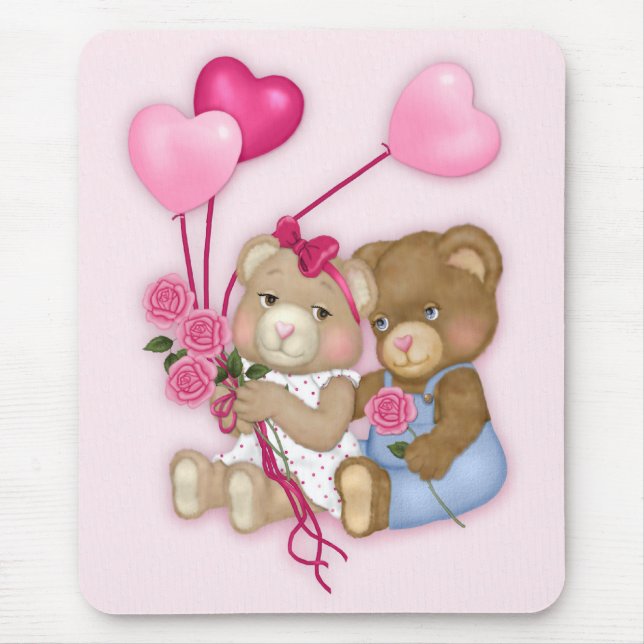 Sweetheart Bears Mouse Pad (Front)