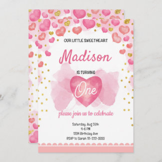 Sweetheart Birthday Invitation
