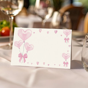Sweetheart Birthday Party Food Tent Place Card