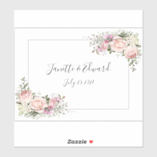 Sweetheart Blush Pink Roses and Greenery  