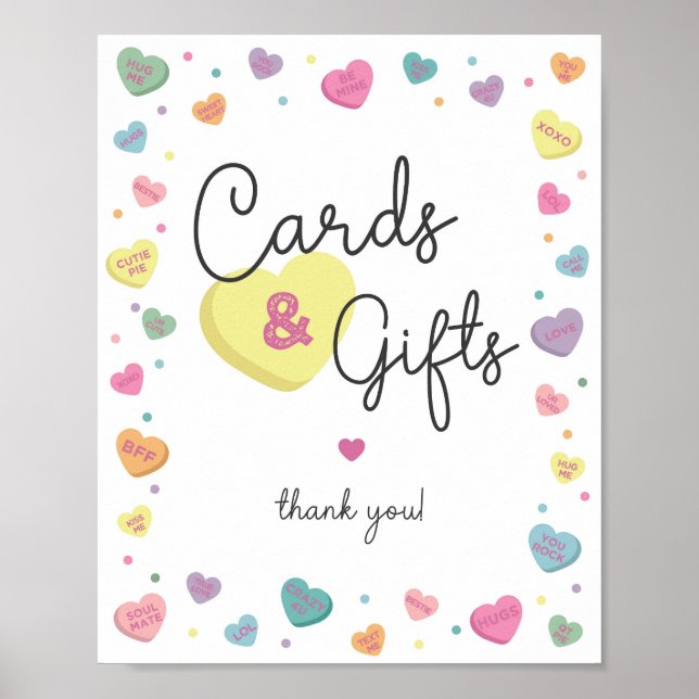 Sweetheart Candy Cards and Gifts Sign (Front)
