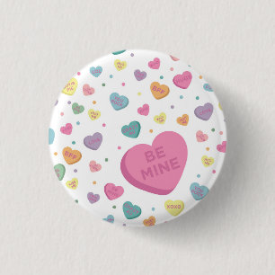 Sweetheart Candy February Party Favours 3 Cm Round Badge