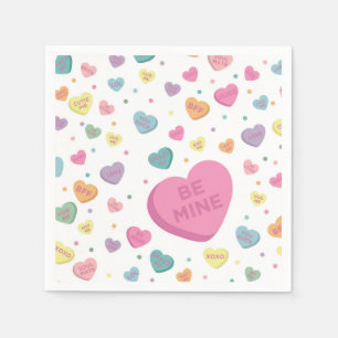 Sweetheart Candy February Party Napkin