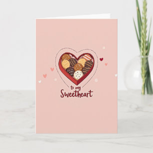 Sweetheart Chocolate Box Card