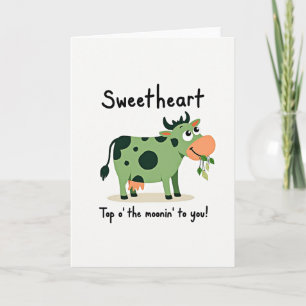 Sweetheart Cow Smiles Card