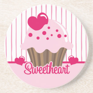 Sweetheart Cupcake Coaster