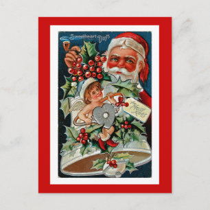 Sweetheart Days Merry Christmas Holiday Postcard