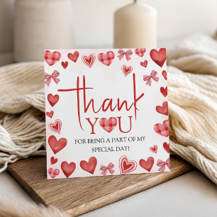 Sweetheart First Birthday Favor Tag