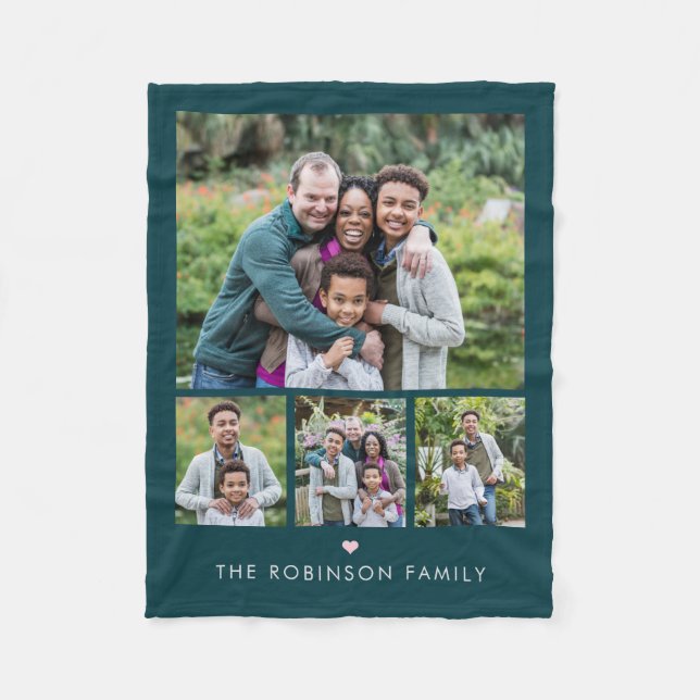 Sweetheart Gallery of Four Custom Colour Blanket (Front)