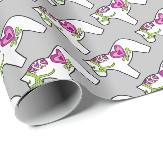 Sweetheart horses wrapping paper (Roll Corner)