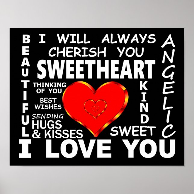 Sweetheart I Love You Poster (Front)