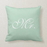 Sweetheart Mr. Throw Cushion<br><div class="desc">The perfect cushion for sweetheart table. The coordinating Mrs. cushion is also available. If you would like to change the background colour: click on the "customise it" button, click the "edit" button to the right, click on "background" and choose your colour. If you need help just contact us at prettyfancyinvites@gmail.com...</div>