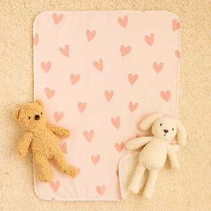 Sweetheart Pale Pink Small Sherpa Blanket