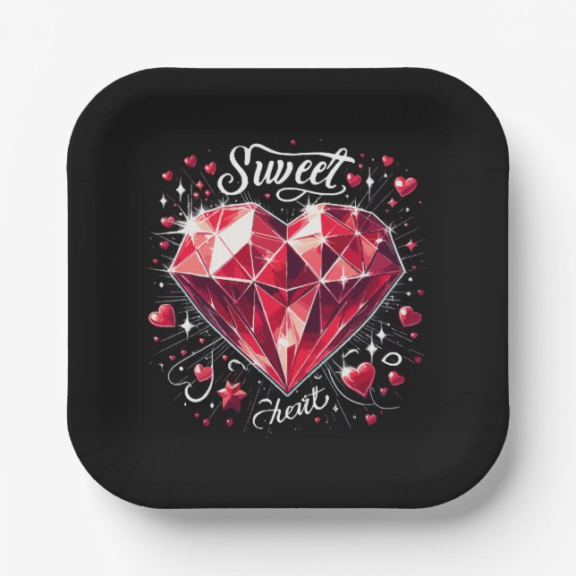 Sweetheart Paper Plate (Front)