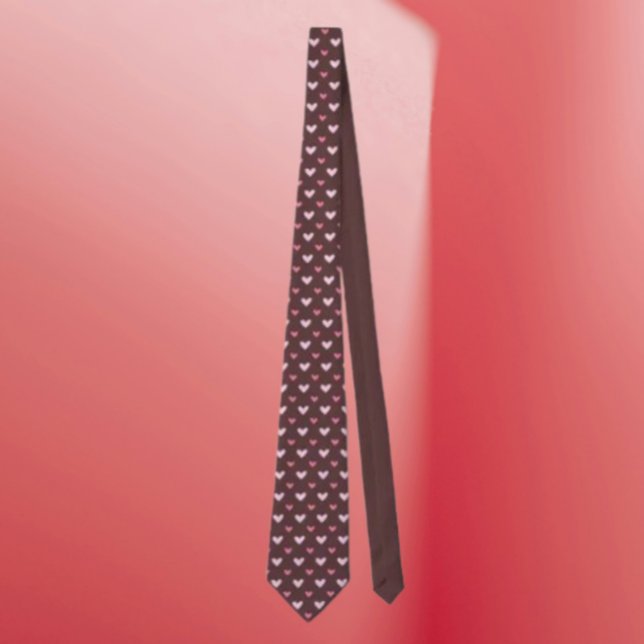 Sweetheart Pattern Necktie – Pink Hearts (Creator Uploaded)