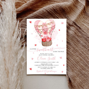 Sweetheart Pink Valentine Baby Shower Invitation