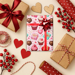 Sweetheart Pink Valentine Wrapping Paper