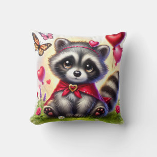 Sweetheart Racoon – Valentine Pillow