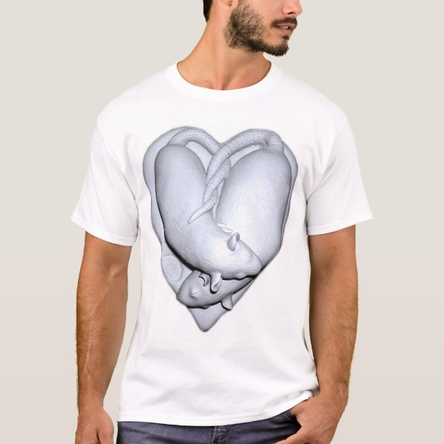 Sweetheart Rats Sculpture T-Shirt (Front)