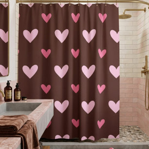 Sweetheart Shower Curtain – Pink & Blush Hearts