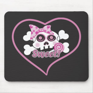 Sweetheart Skull Mouse Pad