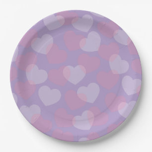 Sweetheart Sprinkle   Lavender Heart Party Plates