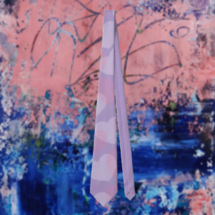 Sweetheart Sprinkle   Lavender Heart Pattern  Tie