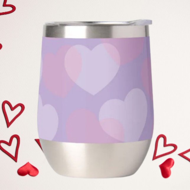 Sweetheart Sprinkle | Pink & White Hearts Stemless (Creator Uploaded)