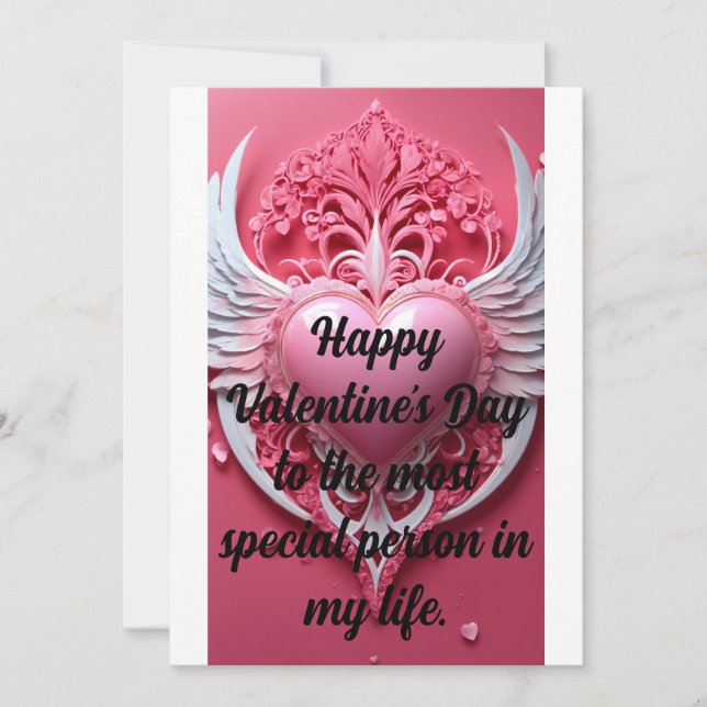 "Sweetheart Surprise – Adorable Valentine’s Greeti Holiday Card (Front)