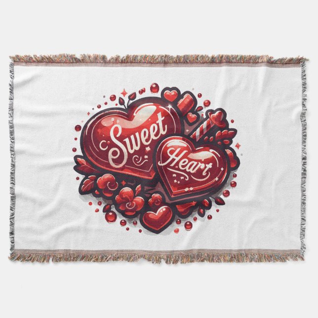 Sweetheart Throw Blanket (Front)