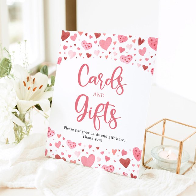 Sweetheart Valentine Cards and Gifts Baby Shower Pedestal Sign (Creator Uploaded)