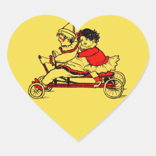 SWEETHEART Valentine's Day Sticker HEART SHAPED.