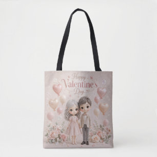 Sweetheart Whispers in Pastel Pink Tote Bag