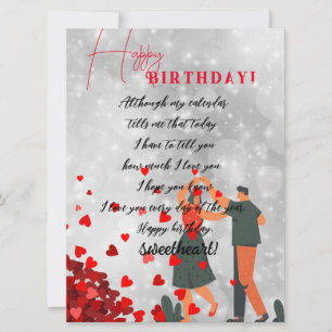 sweetheart's Birthday Card
