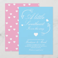 Sweethearts Floating Hearts Blue Baby Shower
